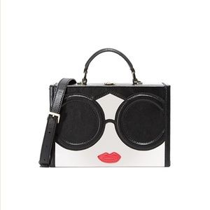 alice + Olivia brand new Stace face trunk bag box